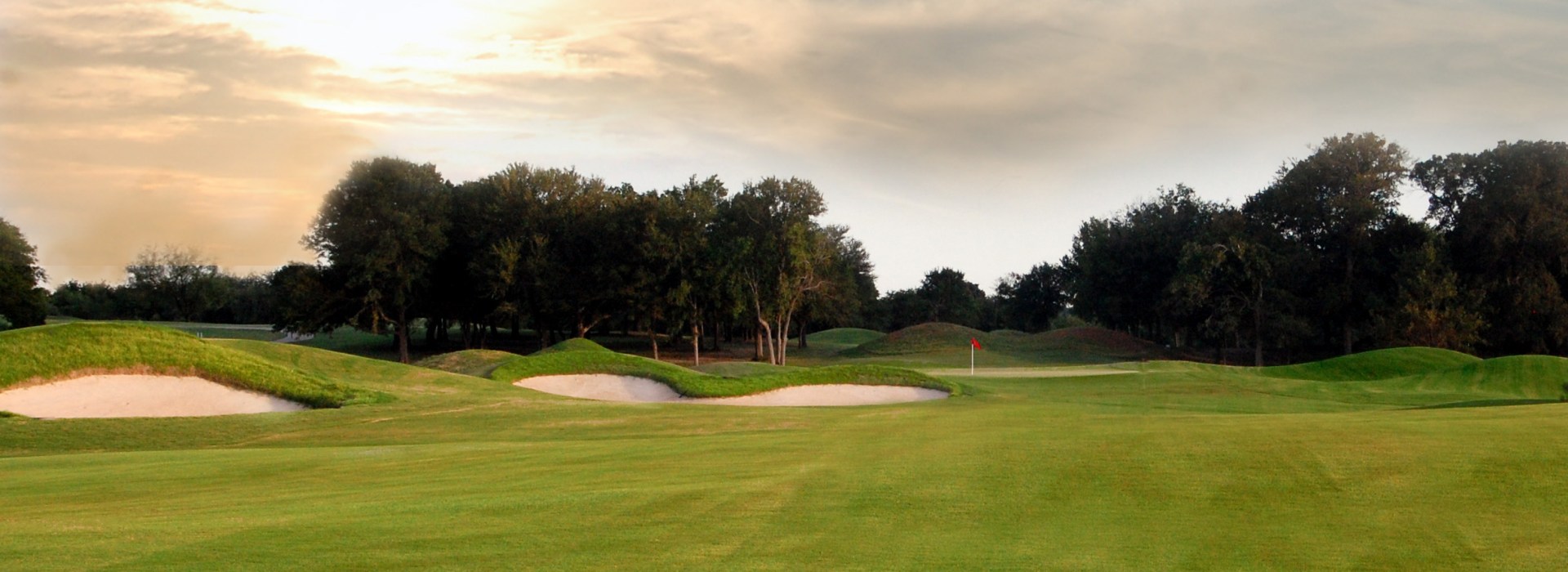 bunkers on golf course